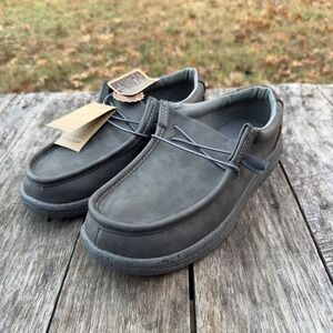 Lamo Paul Men's Size 10 Charcoal Gray Suede Slip On Casual Loafer Shoes NWT
